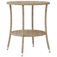 Thumbnail for 3-tlg. Bistro-Set mit Kissen Beige Poly Rattan