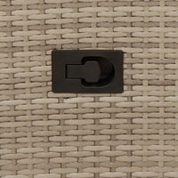 Thumbnail for Gartensessel mit Kissen Verstellbar Beige Poly Rattan