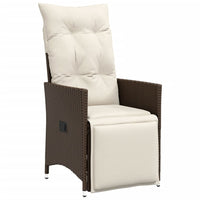 Thumbnail for 3-tlg. Bistro-Set mit Kissen Braun Poly Rattan
