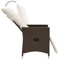 Thumbnail for 3-tlg. Bistro-Set mit Kissen Braun Poly Rattan