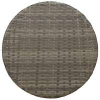 Thumbnail for 3-tlg. Bistro-Set mit Kissen Grau Poly Rattan