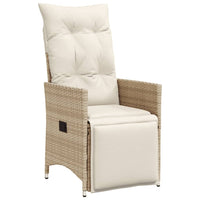 Thumbnail for 3-tlg. Bistro-Set mit Kissen Beige Poly Rattan