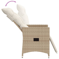 Thumbnail for 3-tlg. Bistro-Set mit Kissen Beige Poly Rattan