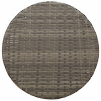 Thumbnail for 3-tlg. Bistro-Set mit Kissen Grau Poly Rattan