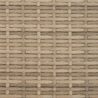 Thumbnail for Outdoor-Sofa 3-Sitzer mit Dach und Hockern Beige Poly Rattan