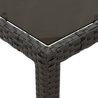 Thumbnail for 5-tlg. Garten-Essgruppe mit Kissen Schwarz Poly Rattan