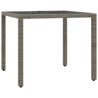Thumbnail for 5-tlg. Garten-Essgruppe mit Kissen Grau Poly Rattan