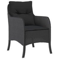 Thumbnail for 7-tlg. Garten-Essgruppe mit Kissen Schwarz Poly Rattan