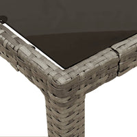 Thumbnail for 5-tlg. Garten-Essgruppe mit Kissen Grau Poly Rattan