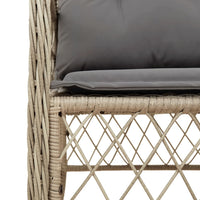 Thumbnail for 7-tlg. Garten-Essgruppe mit Kissen Beigemischung Poly Rattan