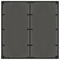 Thumbnail for Gartentisch mit Glasplatte Schwarz 90x90x75 cm Poly Rattan