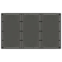 Thumbnail for Gartentisch mit Glasplatte Schwarz 150x90x75 cm Poly Rattan