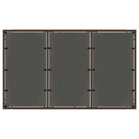 Thumbnail for Gartentisch mit Glasplatte Braun 150x90x75 cm Poly Rattan