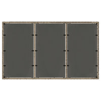 Thumbnail for Gartentisch mit Glasplatte Grau 150x90x75 cm Poly Rattan