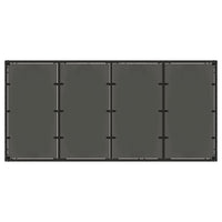 Thumbnail for Gartentisch mit Glasplatte Schwarz 190x90x75 cm Poly Rattan