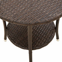 Thumbnail for Outdoor-Lehnstühle 2 Stk. mit Tisch Braun Poly Rattan