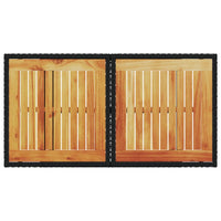Thumbnail for Gartentisch Schwarz 100x55x73 cm Poly Rattan und Akazienholz