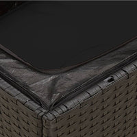 Thumbnail for Garten-Ecksofa mit Kissen Schwarz Poly Rattan