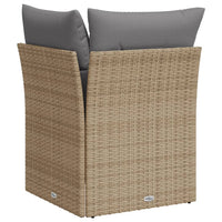 Thumbnail for Garten-Ecksofa mit Kissen Beige Poly Rattan