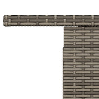 Thumbnail for Gartentisch Grau 100x55x73 cm Poly Rattan und Akazienholz