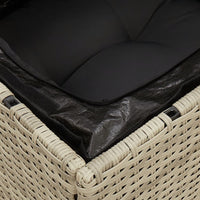 Thumbnail for Garten-Ecksofa mit Kissen Hellgrau Poly Rattan