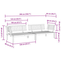 Thumbnail for Garten-Ecksofas aus Paletten 2 Stk. Massivholz Akazie