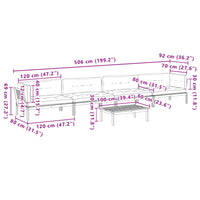Thumbnail for 5-tlg. Garten-Sofagarnitur aus Paletten mit Kissen Akazienholz