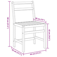 Thumbnail for 3-tlg. Balkonmöbel-Set Massivholz Akazie