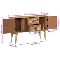Thumbnail for Sideboard 110x30x70 cm Massivholz Mango