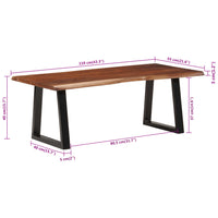 Thumbnail for Couchtisch Honigbraun 110x55x40 cm Massivholz Akazie