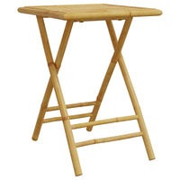 Thumbnail for 3-tlg. Bistro-Set Klappbar mit Dunkelgrauen Kissen Bambus
