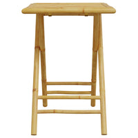Thumbnail for 3-tlg. Bistro-Set Klappbar mit Dunkelgrauen Kissen Bambus
