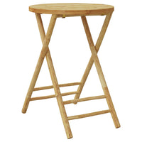 Thumbnail for 3-tlg. Bistro-Set Klappbar mit Dunkelgrauen Kissen Bambus