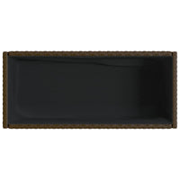 Thumbnail for Hochbeete mit Ablage 2 Stk. Braun 90x40x75 cm Poly Rattan