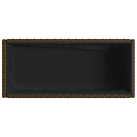 Thumbnail for Hochbeete mit Ablage 2 Stk. Braun 70x28x70 cm Poly Rattan