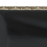 Thumbnail for Hochbeete mit Ablage 2 Stk. Grau 70x28x70 cm Poly Rattan