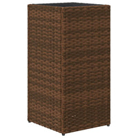 Thumbnail for Pflanzkübel 2 Stk. Braun 30x30x60 cm Poly Rattan