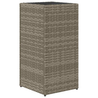 Thumbnail for Pflanzkübel 2 Stk. Grau 30x30x60 cm Poly Rattan