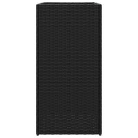 Thumbnail for Pflanzkübel 2 Stk. Schwarz 40x40x80 cm Poly Rattan
