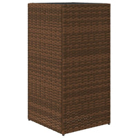 Thumbnail for Pflanzkübel 2 Stk. Braun 40x40x80 cm Poly Rattan