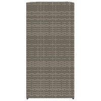Thumbnail for Pflanzkübel 2 Stk. Grau 40x40x80 cm Poly Rattan