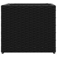 Thumbnail for Pflanzkübel 2 Stk. Schwarz 36x30x32 cm Poly Rattan