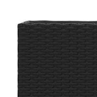 Thumbnail for Pflanzkübel 2 Stk. Schwarz 36x30x32 cm Poly Rattan