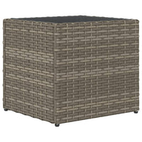 Thumbnail for Pflanzkübel 2 Stk. Grau 36x30x32 cm Poly Rattan