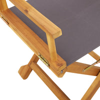 Thumbnail for Klappbare Gartenstühle 6 Stk. Dunkelgrau Stoff