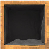 Thumbnail for Pflanzkübel 45x45x45 cm Massivholz Akazie