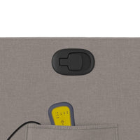 Thumbnail for Massagesessel Taupe Stoff