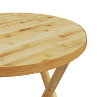 Thumbnail for 3-tlg. Bistro-Set Klappbar mit Dunkelgrauen Kissen Bambus