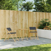 Thumbnail for Gartentisch Klappbar 55x55x75 cm Bambus