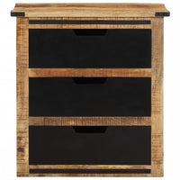 Thumbnail for Sideboard mit 3 Schubladen 55x35x60 cm Massivholz Mango